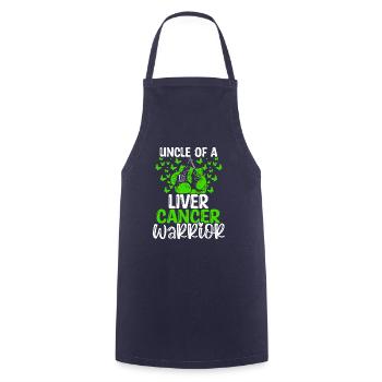 Liver Cancer Awareness Uncle Nephew Niece - Cooking Apron - navy - Front - AI Model Male 185 dark (185cm)