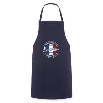 Barman L'Homme Le Mythe La Légende Bartending - Kochschürze - Navy - Vorne - AI Model Male 185 dark (185cm)