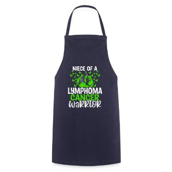Lymphoma Cancer Awareness Niece Aunt Uncle - Cooking Apron - navy - Front - AI Model Male 185 dark (185cm)