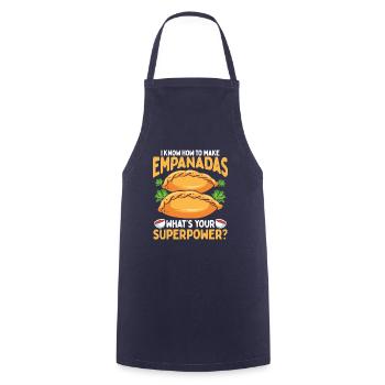 Empada Lover Empanadas Making Superpower Colombia - Kochschürze - Navy - Vorne - AI Model Male 185 dark (185cm)