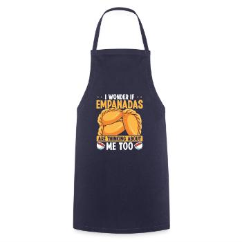 Empada Lover Je me demande si Empanadas Maker Colombia - Tablier de cuisine - marine - Devant - AI Model Male 185 dark (185cm)