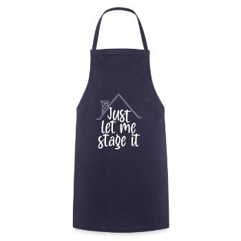 Home Staging Just let me stage it Home Stager - Cooking Apron - navy - Front - AI Model Male 185 dark (185cm)
