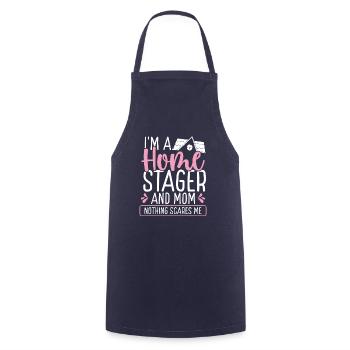 Home Staging Mom Mothers Day Mama Stager - Kochschürze - Navy - Vorne - AI Model Male 185 dark (185cm)