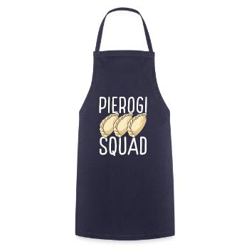 Pierogi Lover Pierogi Maker Polish Food Squad - Cooking Apron - navy - Front - AI Model Male 185 dark (185cm)