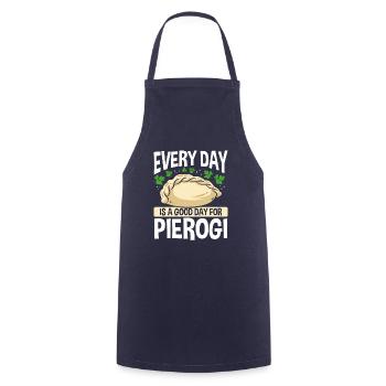 Pierogi Making Every Day est un bon jour pour Pierogi - Tablier de cuisine - marine - Devant - AI Model Male 185 dark (185cm)