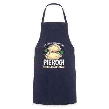 Pierogi Maker Polish Food Pierogi Making Press - Cooking Apron - navy - Front - AI Model Male 185 dark (185cm)