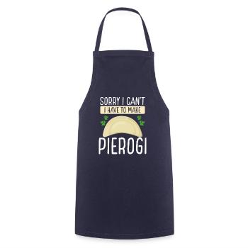 Pierogi Désolé je ne peux pas faire de PolishP - Tablier de cuisine - marine - Devant - AI Model Male 185 dark (185cm)