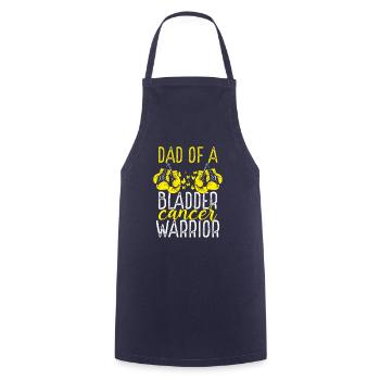 Dad Bladder Cancer Awareness Fathers Day Papa - Cooking Apron - navy - Front - AI Model Male 185 dark (185cm)