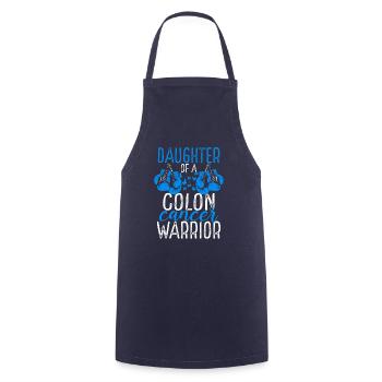 Daughter Colon Cancer Awareness Month Ribbon - Kochschürze - Navy - Vorne - AI Model Male 185 dark (185cm)