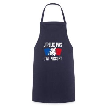 J'peux Pas J'ai Airsoft - Tablier de cuisine - marine - Devant - AI Model Male 185 dark (185cm)
