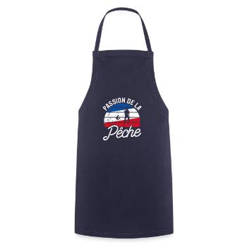 Passion De La Pêche Pêcheur - Tablier de cuisine - marine - Devant - AI Model Male 185 dark (185cm)
