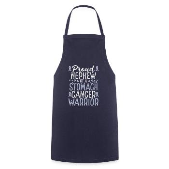 Stomach Cancer Awareness Movement Nephew Ribbon - Kochschürze - Navy - Vorne - AI Model Male 185 dark (185cm)