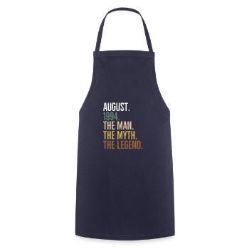 August 1994 The Man The Myth The Legend - Cooking Apron - navy - Front - AI Model Male 185 dark (185cm)