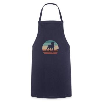 Vintage Retro Rottweiler Rottweilers Dog - Cooking Apron - navy - Front - AI Model Male 185 dark (185cm)