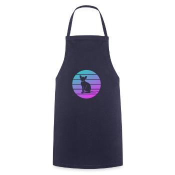 I Don't Go Anywhere Without My Bipod Coyote - Cooking Apron - navy - Front - AI Model Male 185 dark (185cm)