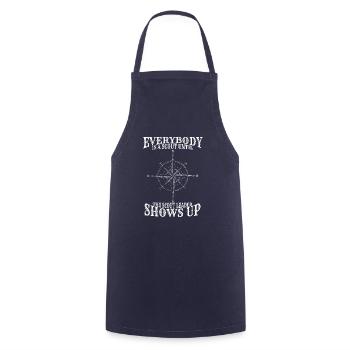 Scouting Group is a Scout Leader Girl Scouts Team - Cooking Apron - navy - Front - AI Model Male 185 dark (185cm)