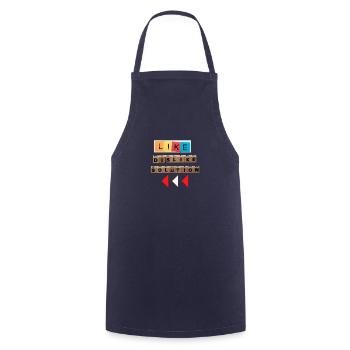 like dislike solution just like as a Feasibility - Cooking Apron - navy - Front - AI Model Male 185 dark (185cm)
