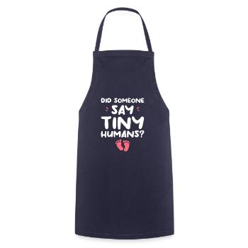 Hat jemand Tiny Humans Neonatal Nurse NICU gesagt - Kochschürze - Navy - Vorne - AI Model Male 185 dark (185cm)