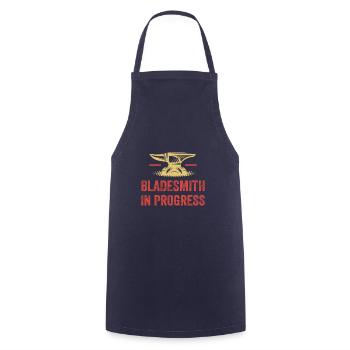 Hammer Forge Blacksmith In Progress Anvil - Cooking Apron - navy - Front - AI Model Male 185 dark (185cm)