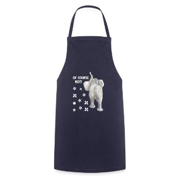 Bien sûr pas de discussion éléphant tarö proboscis - Tablier de cuisine - marine - Devant - AI Model Male 185 dark (185cm)