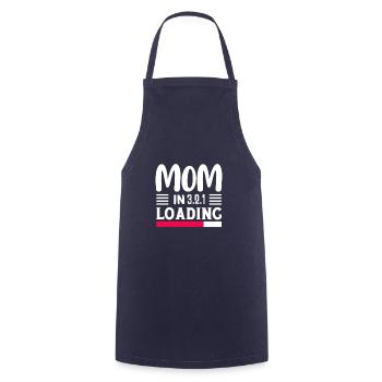 I went from mom to mom to be great - Cooking Apron - navy - Front - AI Model Male 185 dark (185cm)