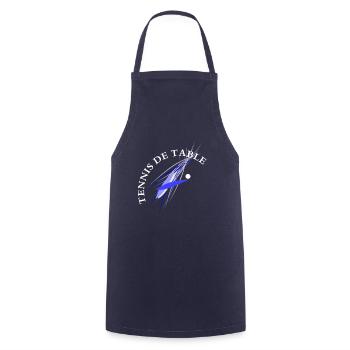 Tennis de Table - Tablier de cuisine - marine - Devant - AI Model Male 185 dark (185cm)
