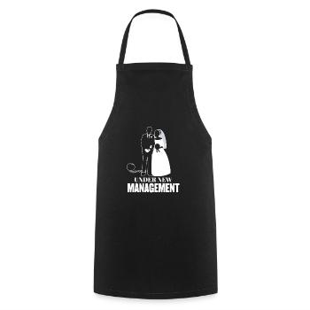 Sous une nouvelle direction dans la vie Mariage mariage - Tablier de cuisine - noir - Devant - AI Model Male 185 dark (185cm)
