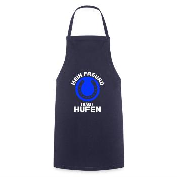 Mein Freund Trägt Hufen Reiten Mädchen Pony Liebe - Kochschürze - Navy - Vorne - AI Model Male 185 dark (185cm)