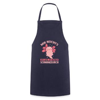 Axolotl Anime Mignon Rose Kawaii Animal - Tablier de cuisine - marine - Devant - AI Model Male 185 dark (185cm)