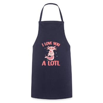 Awesome Cute Pink Naked I Love You A Lotl - Cooking Apron - navy - Front - AI Model Male 185 dark (185cm)
