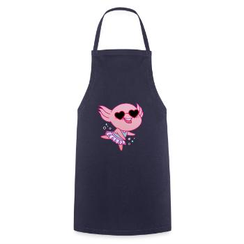 Facilement distrait par les axolotls de ballerine sont - Tablier de cuisine - marine - Devant - AI Model Male 185 dark (185cm)
