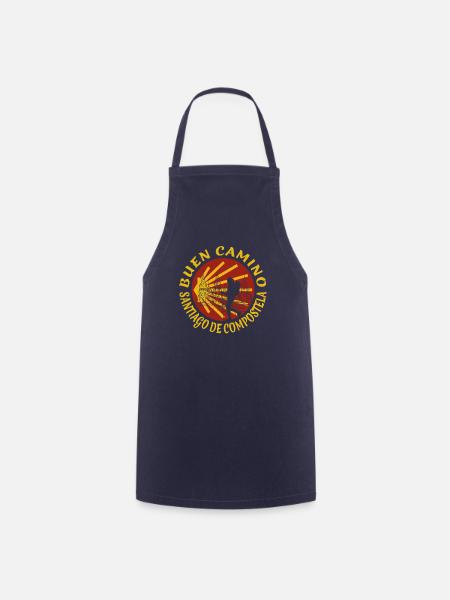 Buen Camino de Santiago - Pilger - Damen - Kochschürze - Navy