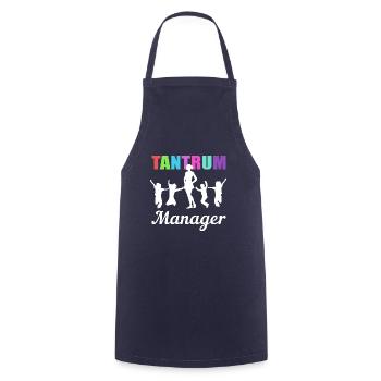 Wutanager Babysitter Cadeau - Tablier de cuisine - marine - Devant - AI Model Male 185 dark (185cm)