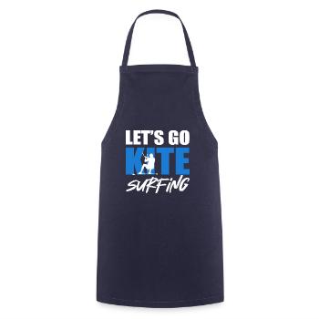 Go Kite Surf Kitesurf -Passionné Gesc - Tablier de cuisine - marine - Devant - AI Model Male 185 dark (185cm)