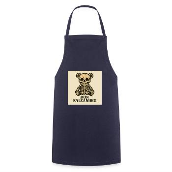 Don Baleandro Teddy Skeleton - Cooking Apron - navy - Front - AI Model Male 185 dark (185cm)