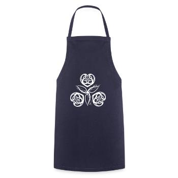 Celtic Irland Wikinger Keltisch Knoten Muster Baum - Kochschürze - Navy - Vorne - AI Model Male 185 dark (185cm)