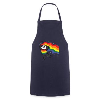 LGBT Panda LGBTQ Geschenk - Kochschürze - Navy - Vorne - AI Model Male 185 dark (185cm)