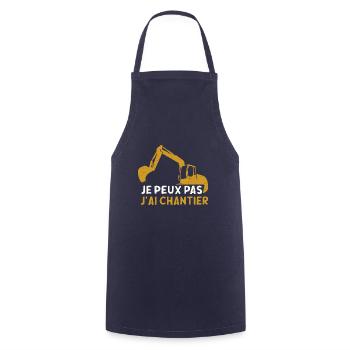 J Peux Pas J ai Chantier - Tablier de cuisine - marine - Devant - AI Model Male 185 dark (185cm)