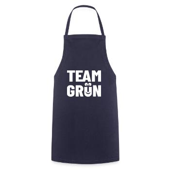Team Grün - Kochschürze - Navy - Vorne - AI Model Male 185 dark (185cm)