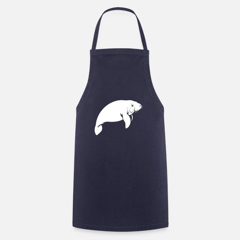 Manatee - Manatee - Siren - Cooking Apron - navy