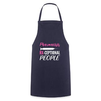Rx-tezeptionale People Excellent Worker Gesc - Cooking Apron - navy - Front - AI Model Male 185 dark (185cm)