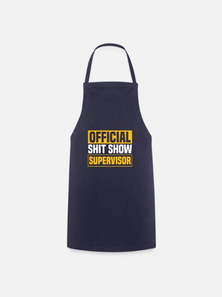 Scheiß Show Supervisor Männer - Kochschürze - Navy