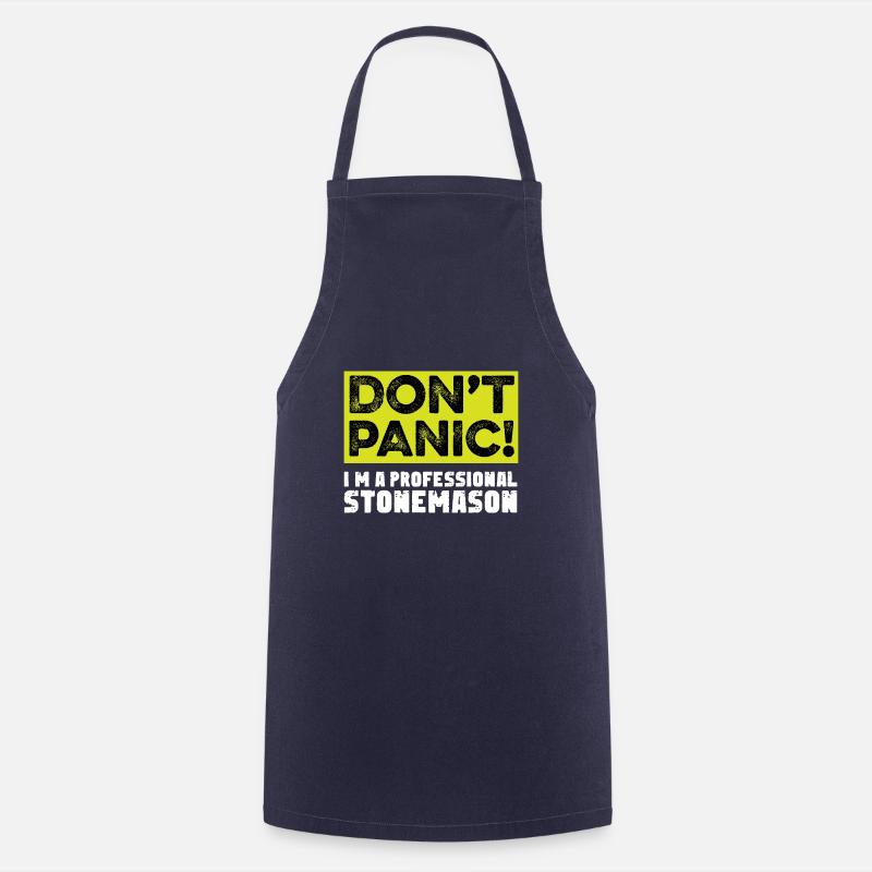 Ich bin professionelle Stonemason. Handwerker Gift - Kochschürze - Navy