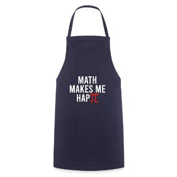 Math Geek Math Makes Me Happie Funny Integral Math - Tablier de cuisine - marine - Devant - AI Model Male 185 dark (185cm)