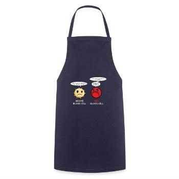 essen Erdnüsse Erdnuss-Liebhaber Geschenk - Kochschürze - Navy - Vorne - AI Model Male 185 dark (185cm)