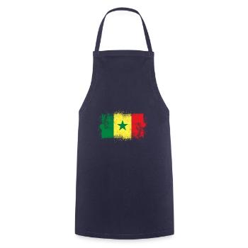 Senegal - Cooking Apron - navy - Front - AI Model Male 185 dark (185cm)