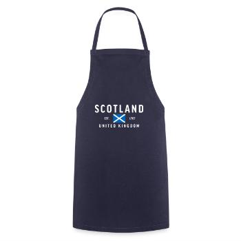 Scotland Est.1707 Classic Scotland Shirt - Cooking Apron - navy - Front - AI Model Male 185 dark (185cm)