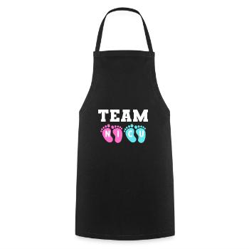Équipe Nicu. Poison d’infirmière en chef - Tablier de cuisine - noir - Devant - AI Model Male 185 dark (185cm)