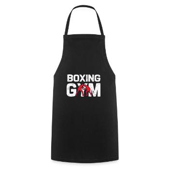Salle de boxe - Tablier de cuisine - noir - Devant - AI Model Male 185 dark (185cm)