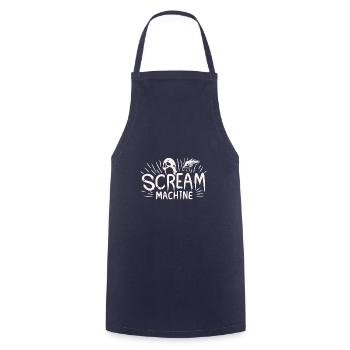 Scream Machine T-Shirt - Zeige deine düstere Seite - Kochschürze - Navy - Vorne - AI Model Male 185 dark (185cm)